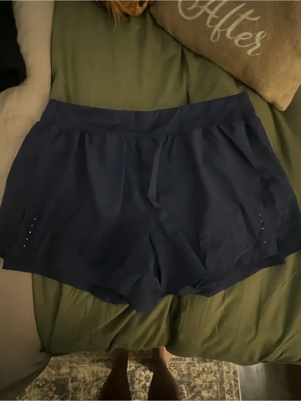 Avia Navy Athletic Shorts with Subtle Side Accents